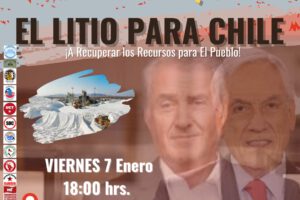 Santiago: Convocan a marcha por "No al Saqueo, El Litio para Chile"