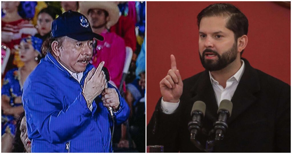 «Sos un pinochetito»: Daniel Ortega arremete contra Gabriel Boric en medio de críticas a Carabineros